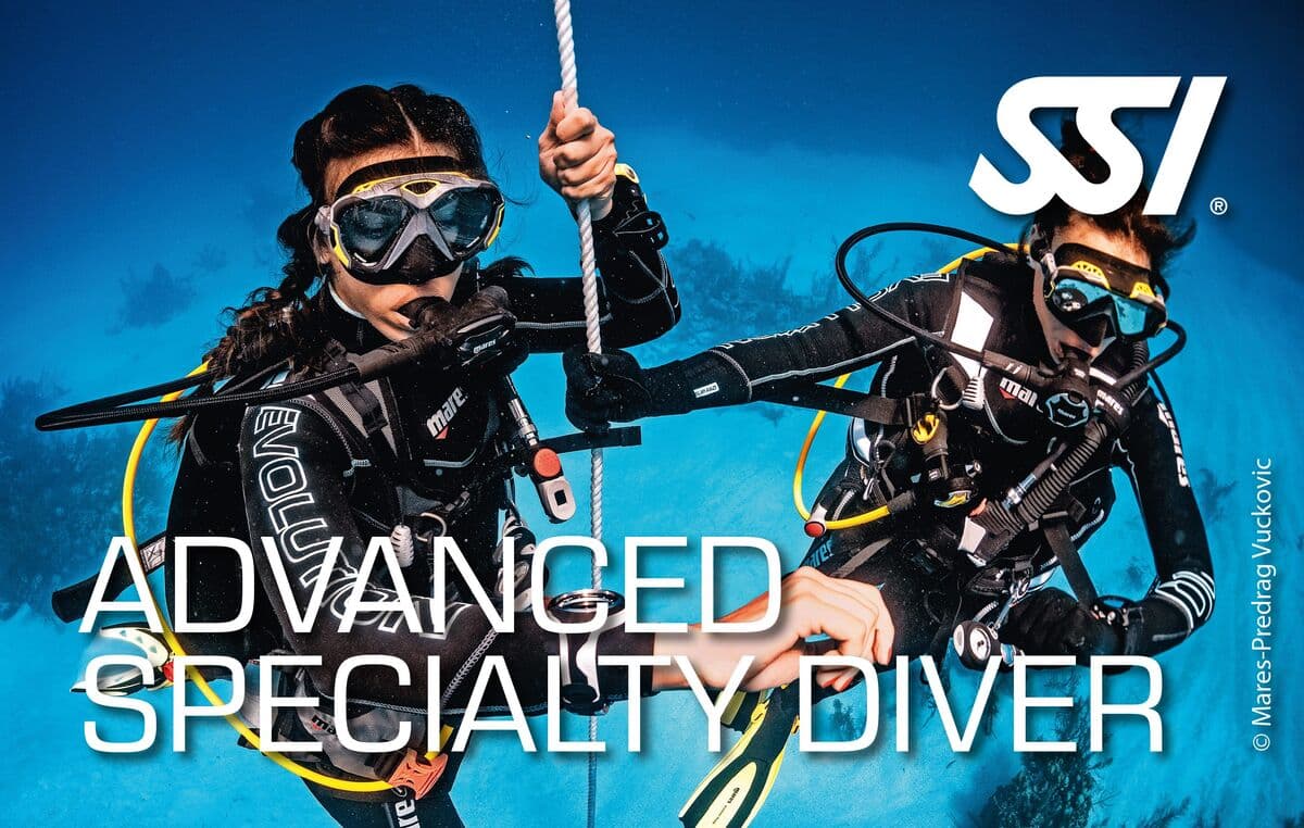 SSI Advanced Specialty Diver SSI kurs kartı